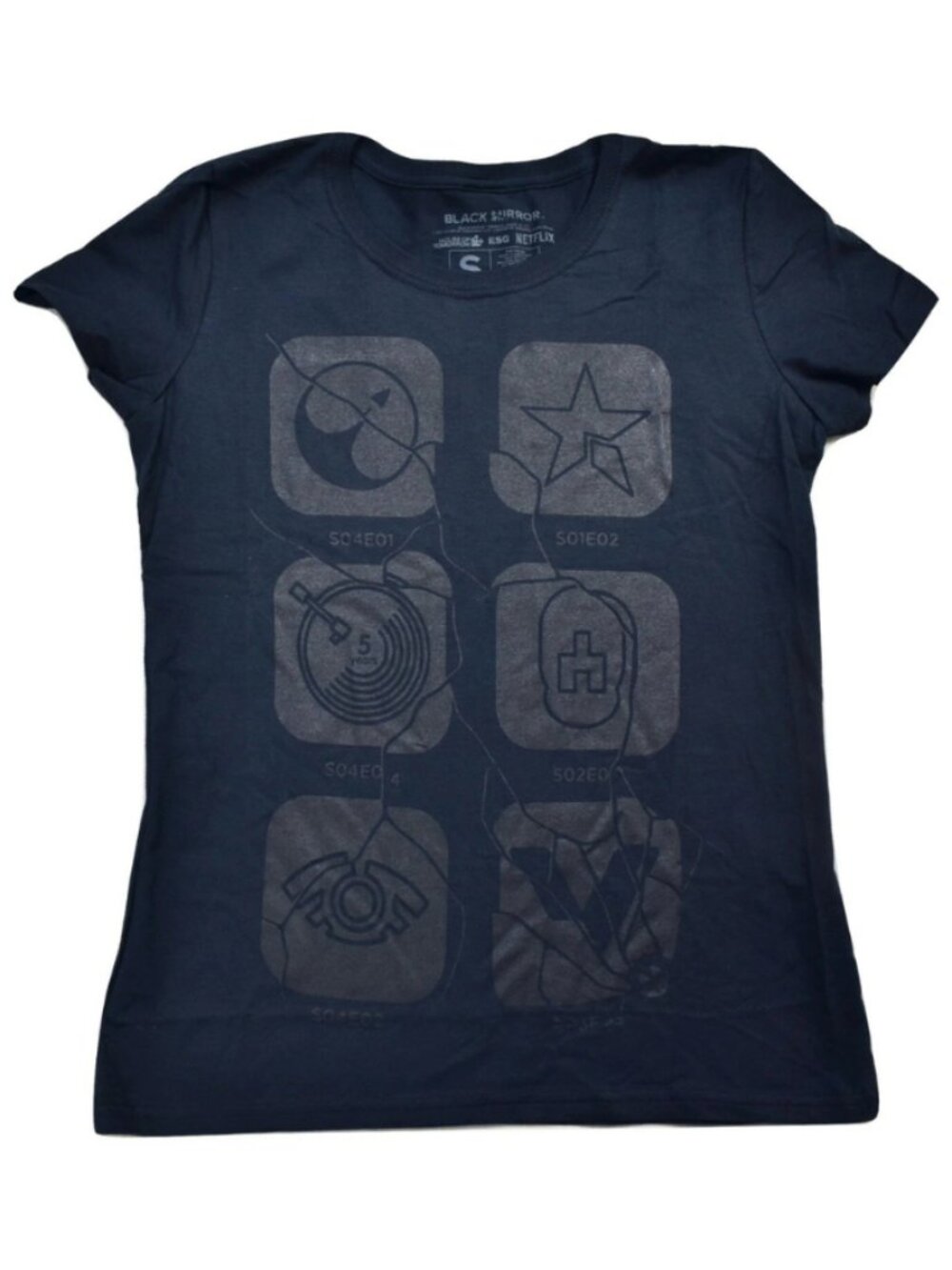 Loot Crate Black Mirror House Of Tomorrow Womens Black Shirt New S-3XL